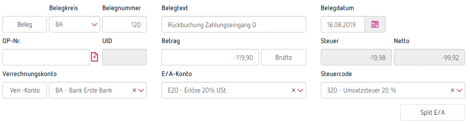Fehl Und Uberzahlungen In Der E A Verbuchen Prosaldo Net