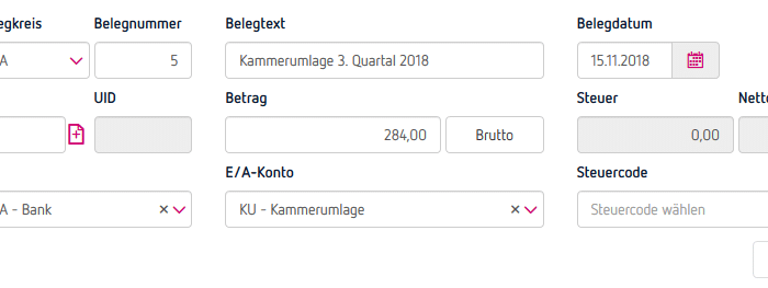 Kammerumlage berechnen und richtig verbuchen